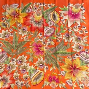 Echo Design Silk Orchid Scarf, NWT